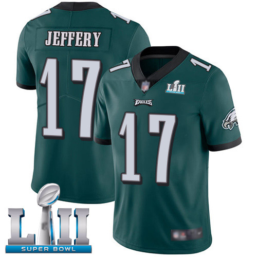 Men Philadelphia Eagles #17 Alshon Jeffery Midnight Green Team Color Vapor Untouchable NFL Jersey Limited